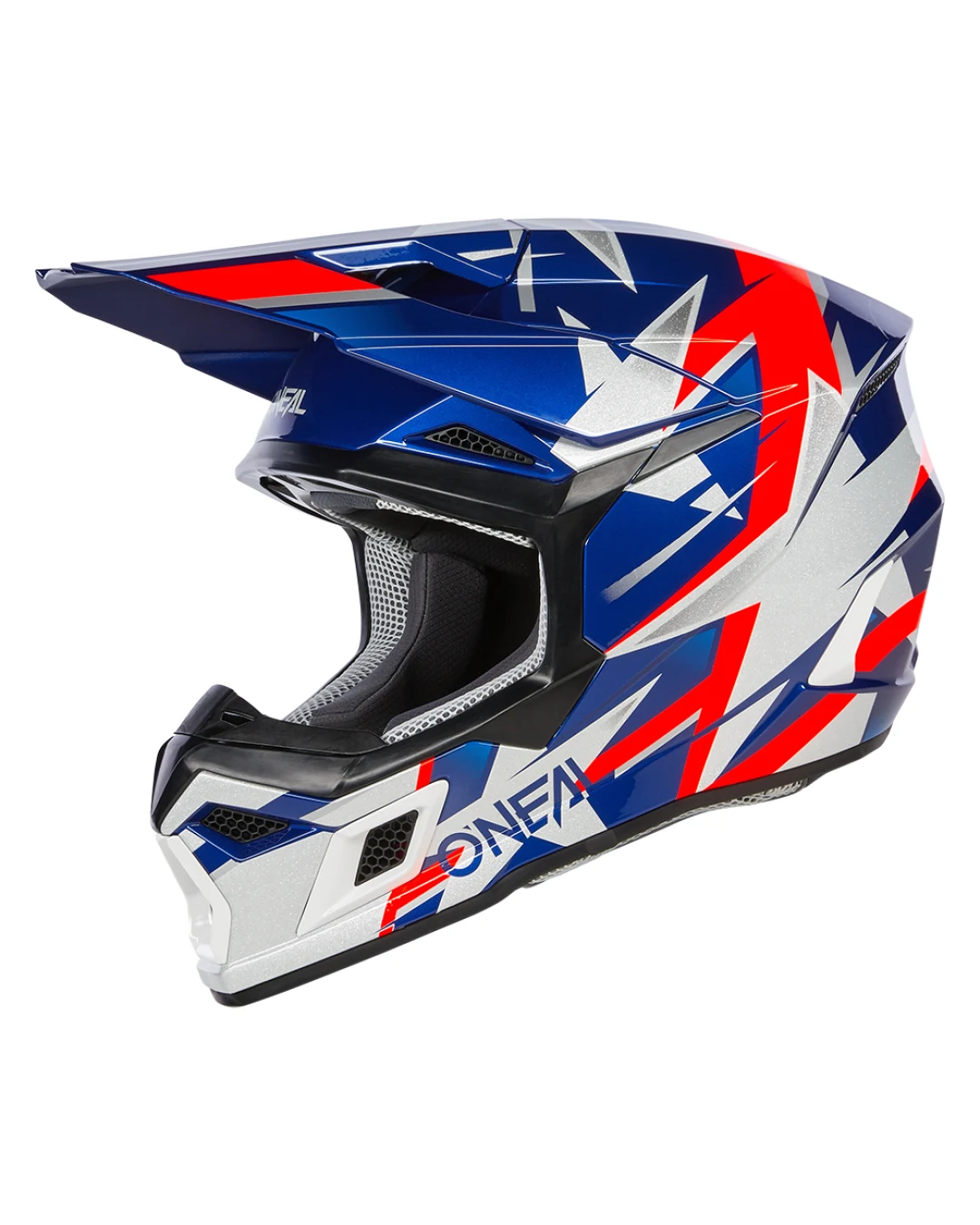 Мотокрос каска O'NEAL 3SERIES RIDE BLUE/WHITE/RED V.24