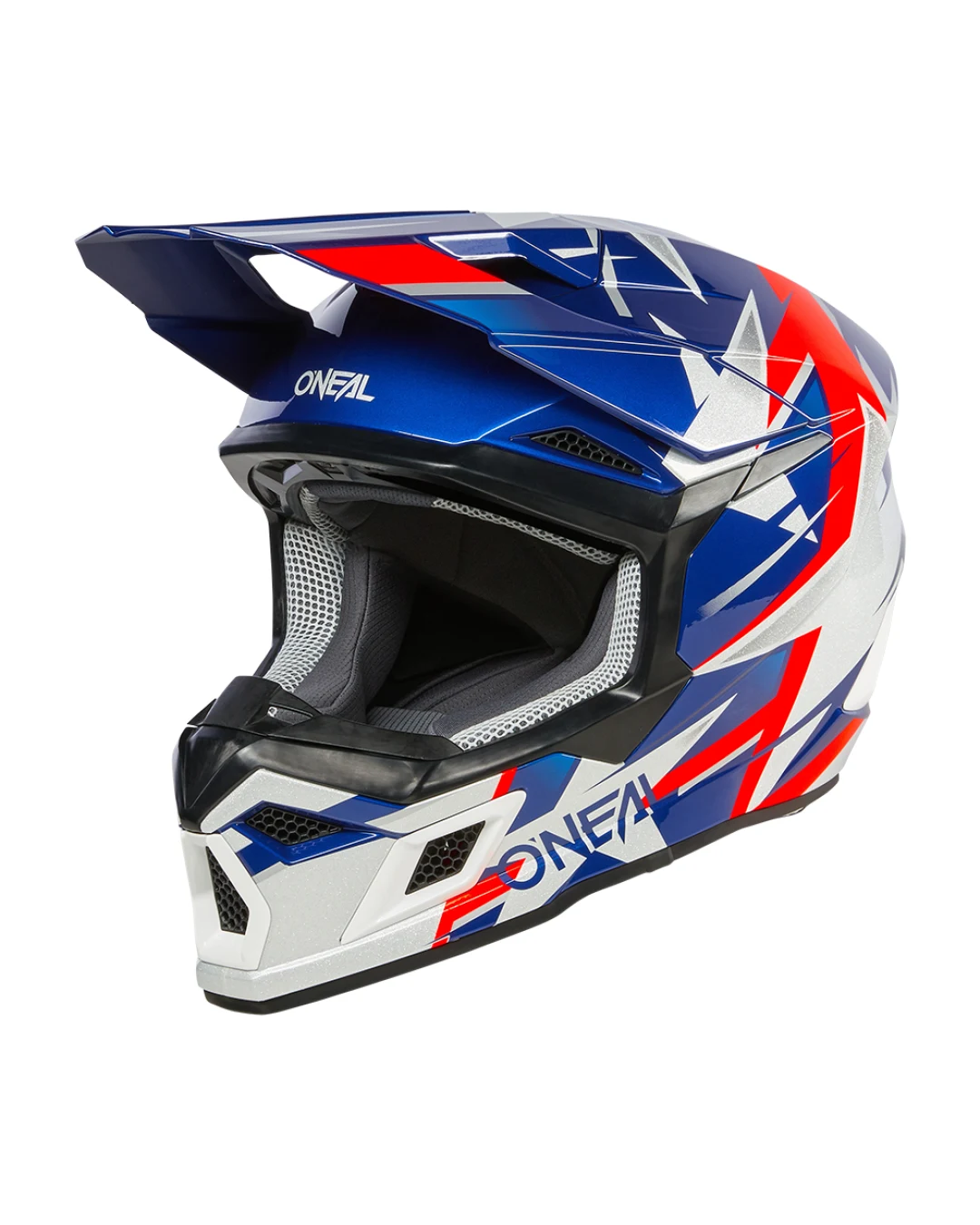 Мотокрос каска O'NEAL 3SERIES RIDE BLUE/WHITE/RED V.24
