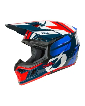 Мотокрос каска O'NEAL 3SERIES RIDE BLUE/WHITE/RED V.26
