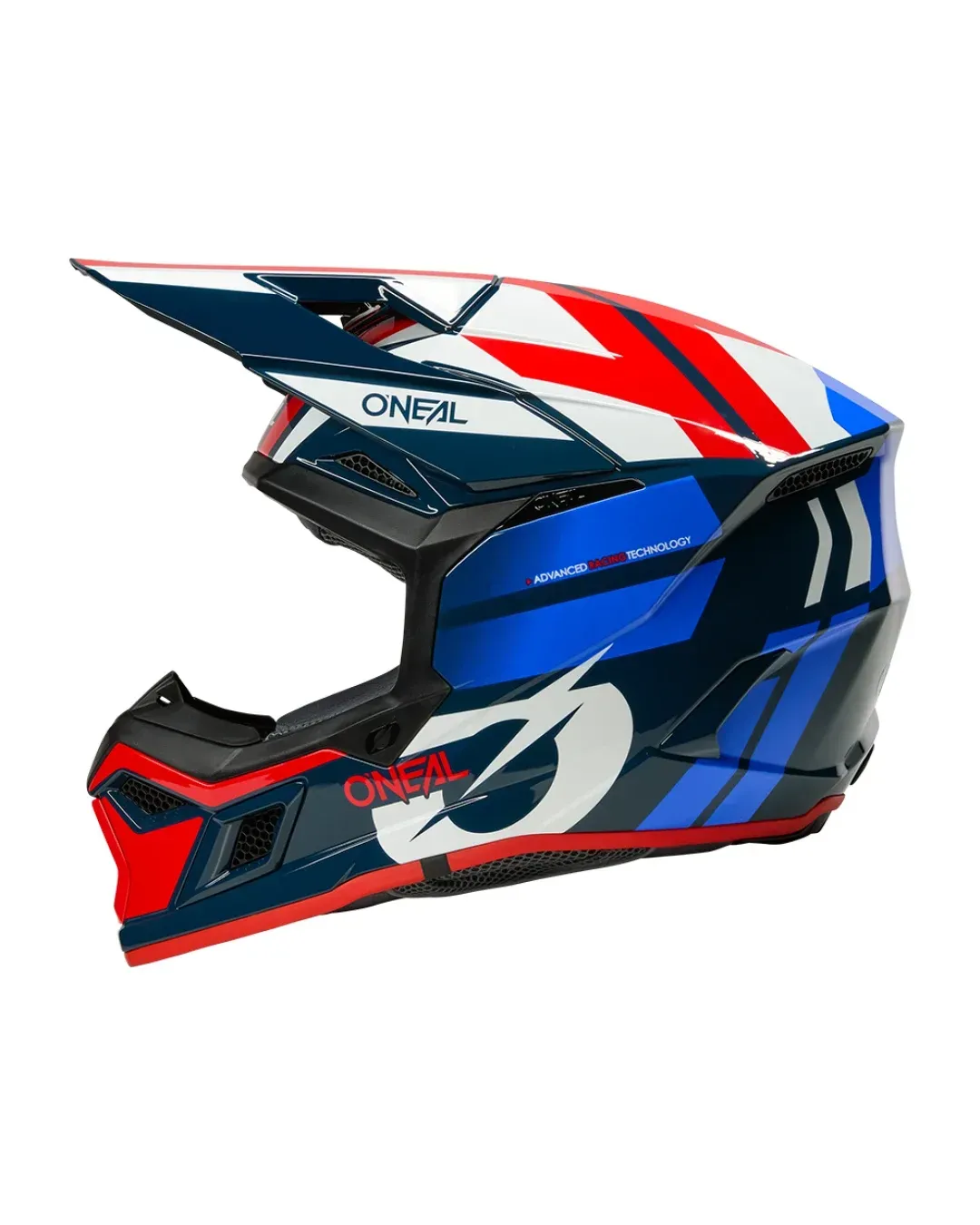 Мотокрос каска O'NEAL 3SERIES RIDE BLUE/WHITE/RED V.26
