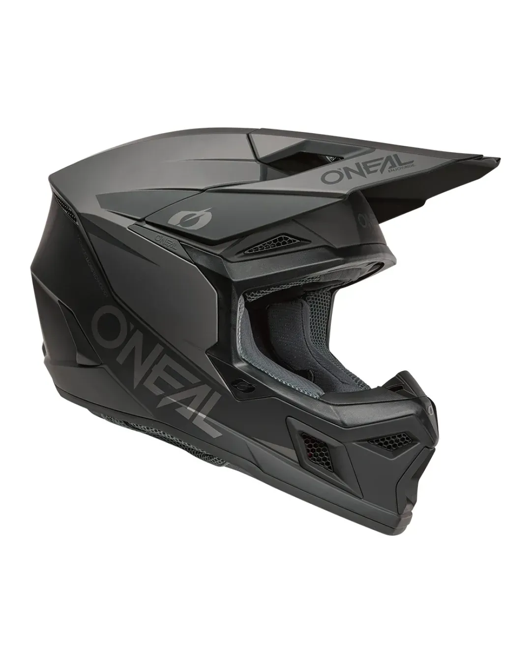 Мотокрос каска O'NEAL 3SERIES SOLID BLACK/GRAY V.26