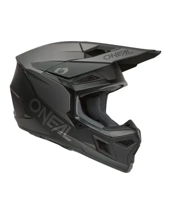 Мотокрос каска O'NEAL 3SERIES SOLID BLACK/GRAY V.26