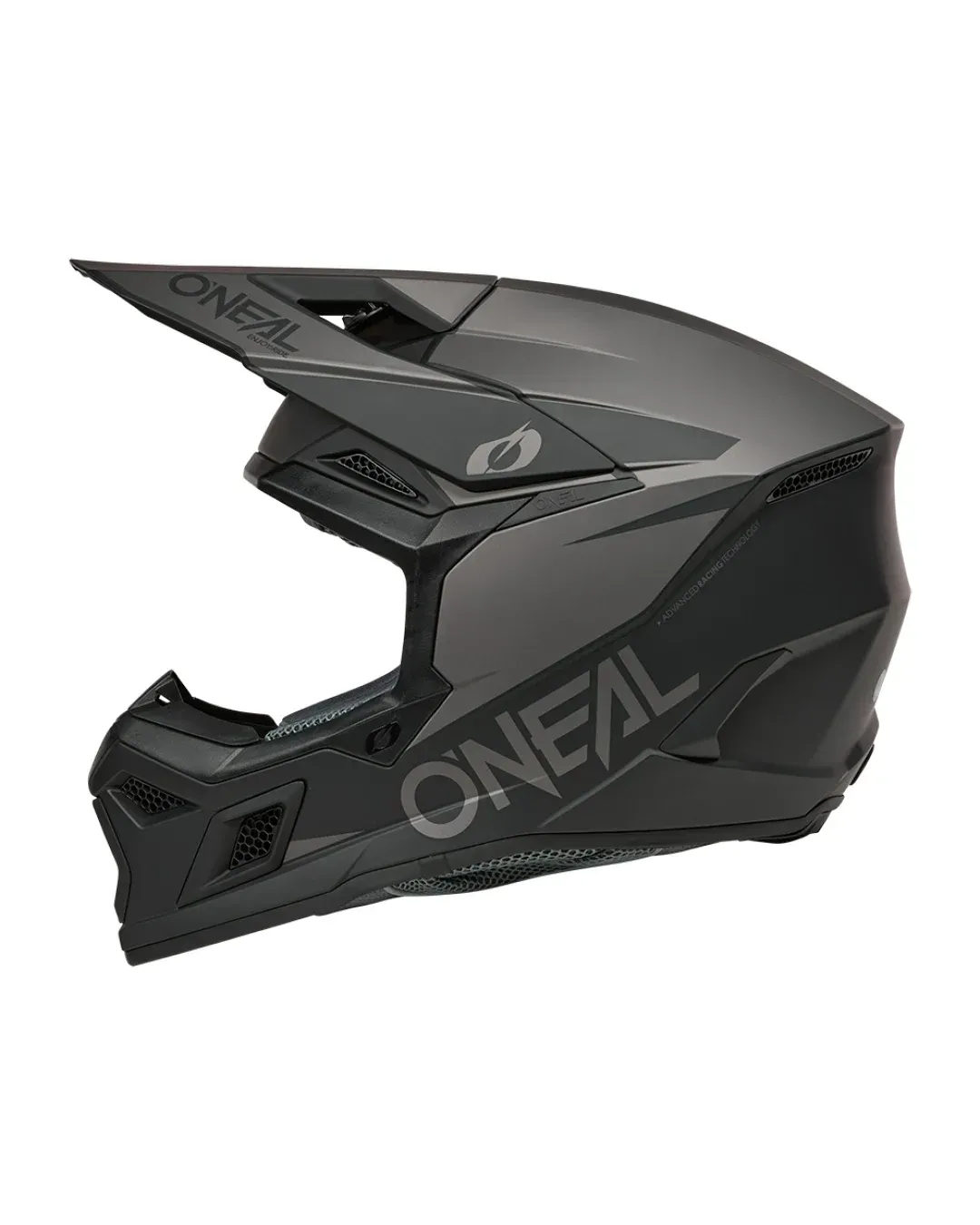 Мотокрос каска O'NEAL 3SERIES SOLID BLACK/GRAY V.26