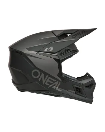 Мотокрос каска O'NEAL 3SERIES SOLID BLACK/GRAY V.26