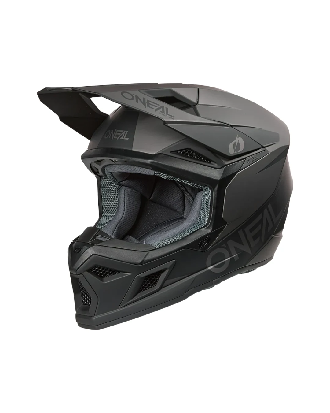 Мотокрос каска O'NEAL 3SERIES SOLID BLACK/GRAY V.26