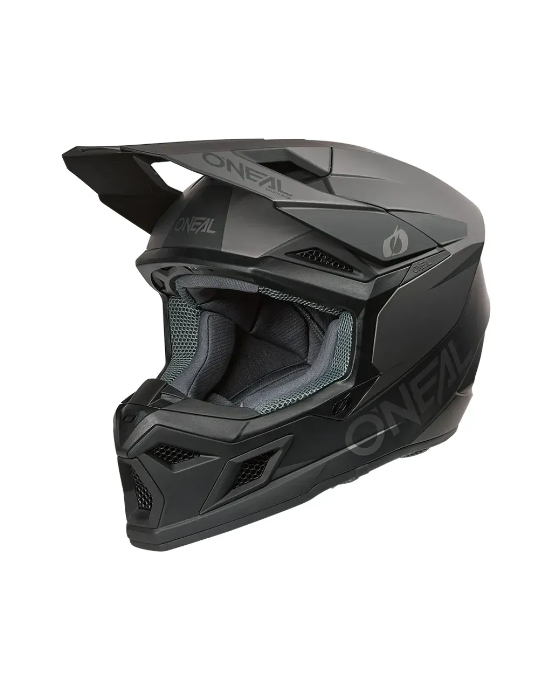 Мотокрос каска O'NEAL 3SERIES SOLID BLACK/GRAY V.26