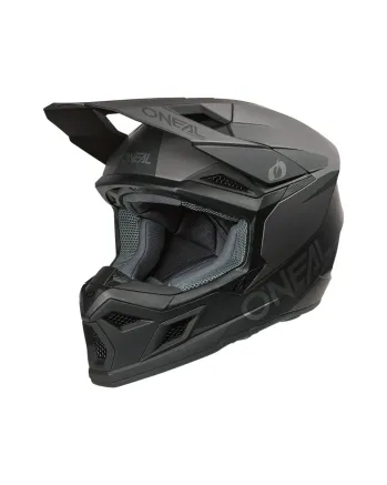 Мотокрос каска O'NEAL 3SERIES SOLID BLACK/GRAY V.26