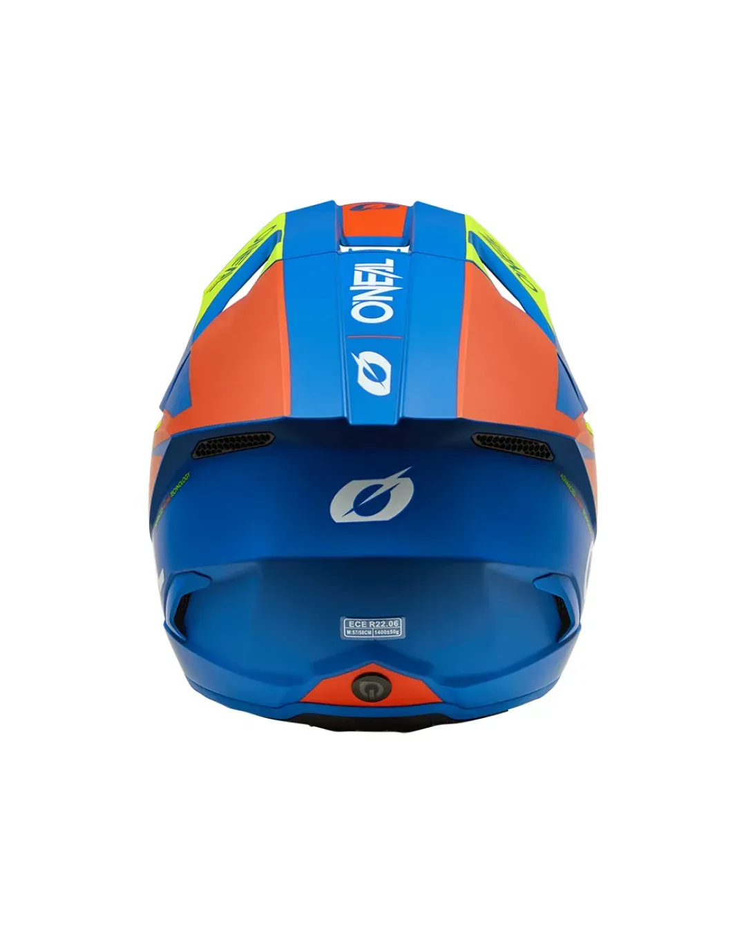 Мотокрос каска O'NEAL 3SERIES SOLID BLUE/NEON V.26
