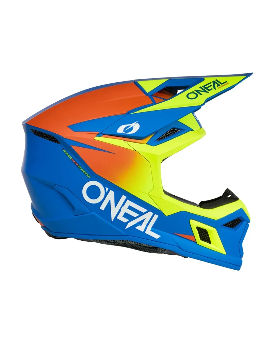 Мотокрос каска O'NEAL 3SERIES SOLID BLUE/NEON V.26