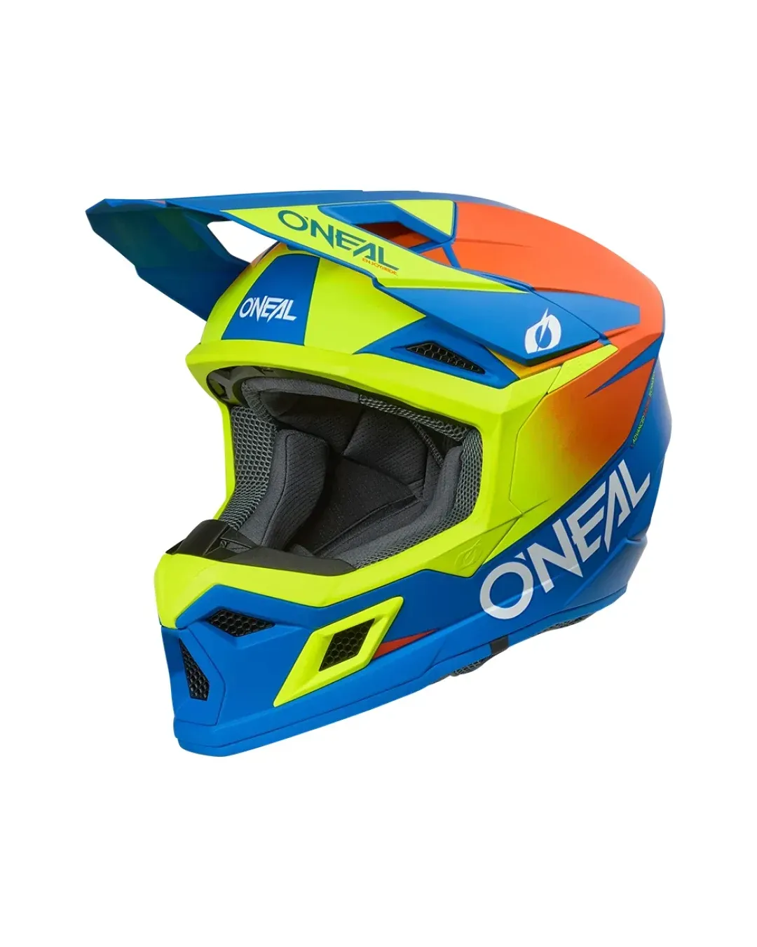 Мотокрос каска O'NEAL 3SERIES SOLID BLUE/NEON V.26
