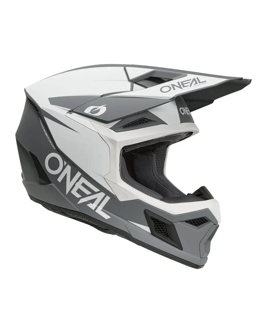 Мотокрос каска O'NEAL 3SERIES SOLID WHITE/BLACK V.26