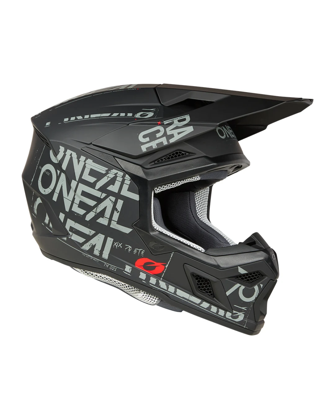 Мотокрос каска O'NEAL 3SERIES STATIC BLACK/GRAY V.25