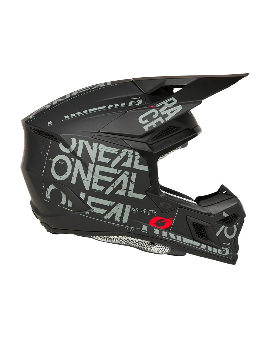Мотокрос каска O'NEAL 3SERIES STATIC BLACK/GRAY V.25
