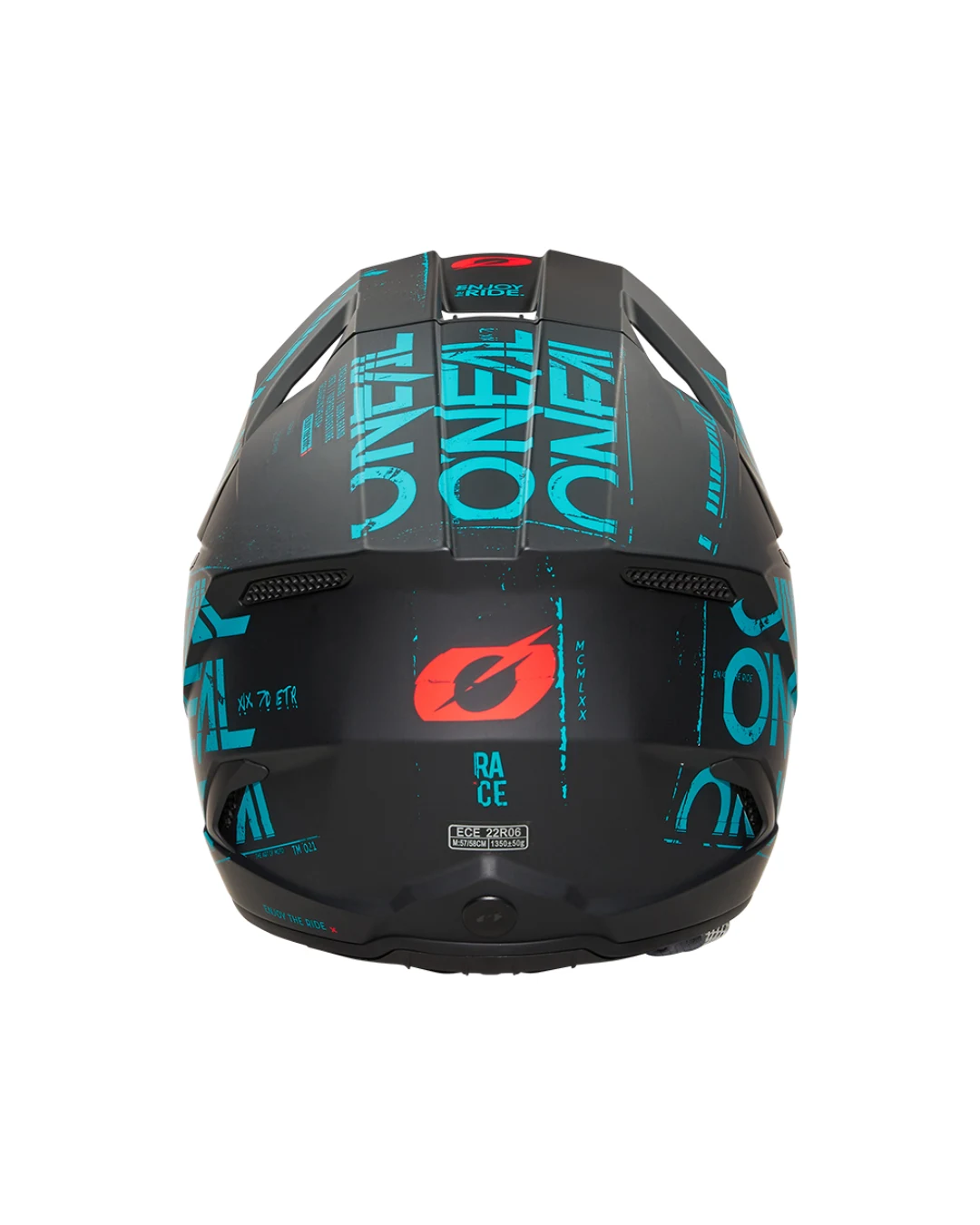 Мотокрос каска O'NEAL 3SERIES STATIC BLACK/TEAL V.25
