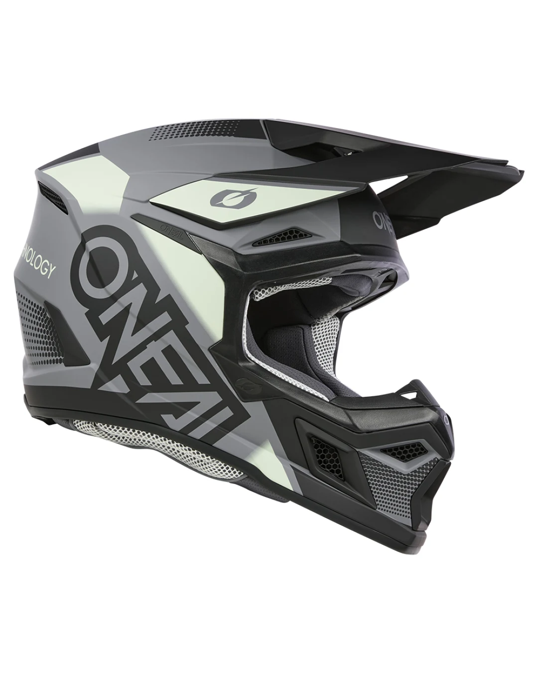 Мотокрос каска O'NEAL 3SERIES VISION BLACK/GRAY V.24