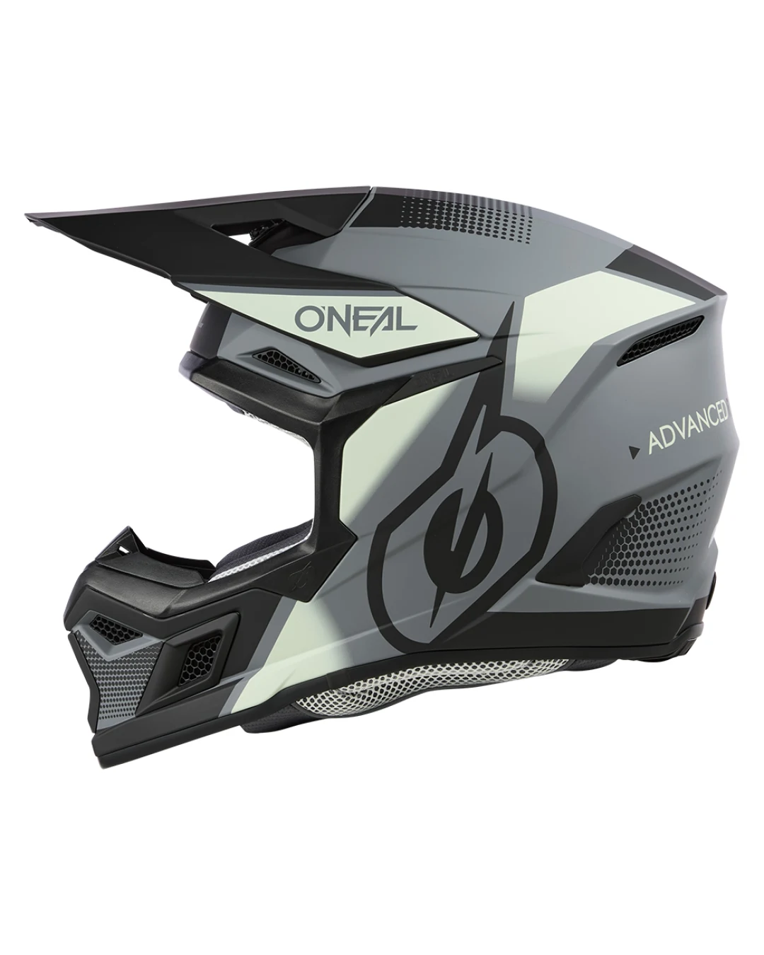 Мотокрос каска O'NEAL 3SERIES VISION BLACK/GRAY V.24