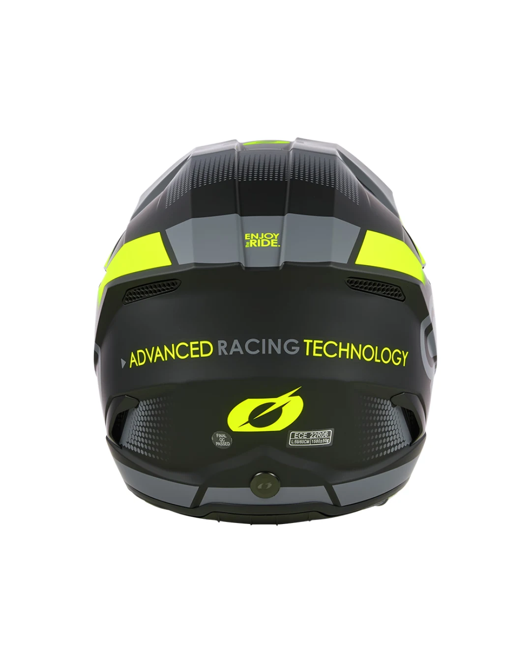 Мотокрос каска O'NEAL 3SERIES VISION BLACK/NEON YELLOW/GRAY V.24