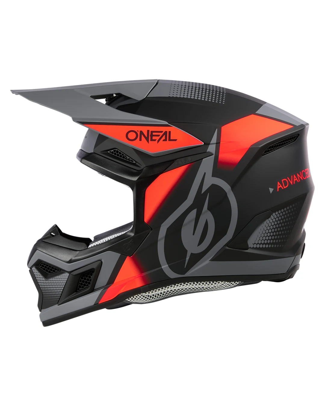 Мотокрос каска O'NEAL 3SERIES VISION BLACK/RED/GRAY V.24