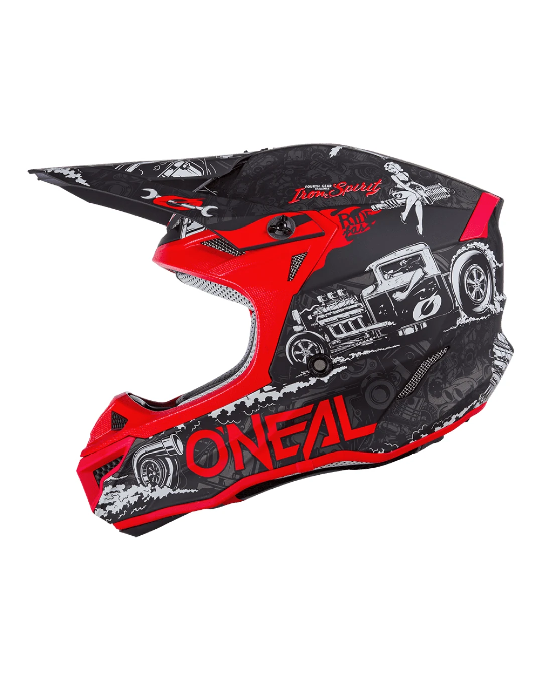 Мотокрос каска O'NEAL 5SERIES HR BLACK/RED