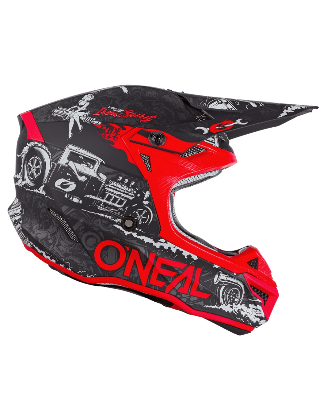 Мотокрос каска O'NEAL 5SERIES HR BLACK/RED