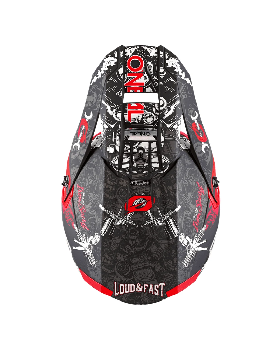 Мотокрос каска O'NEAL 5SERIES HR BLACK/RED