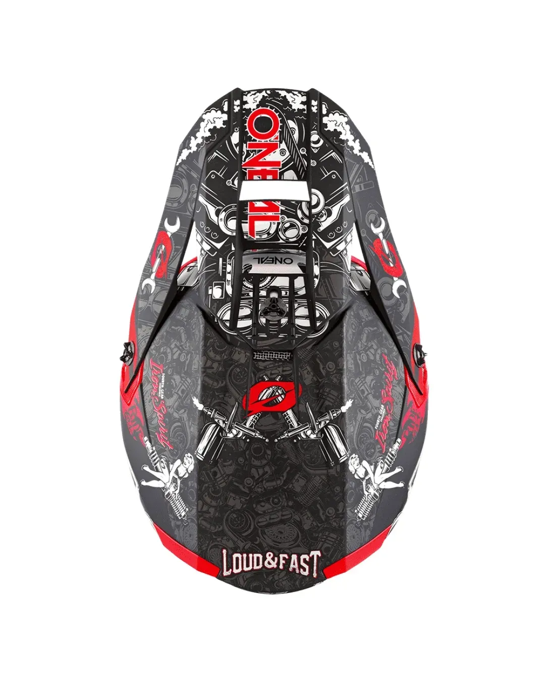 Мотокрос каска O'NEAL 5SERIES HR BLACK/RED