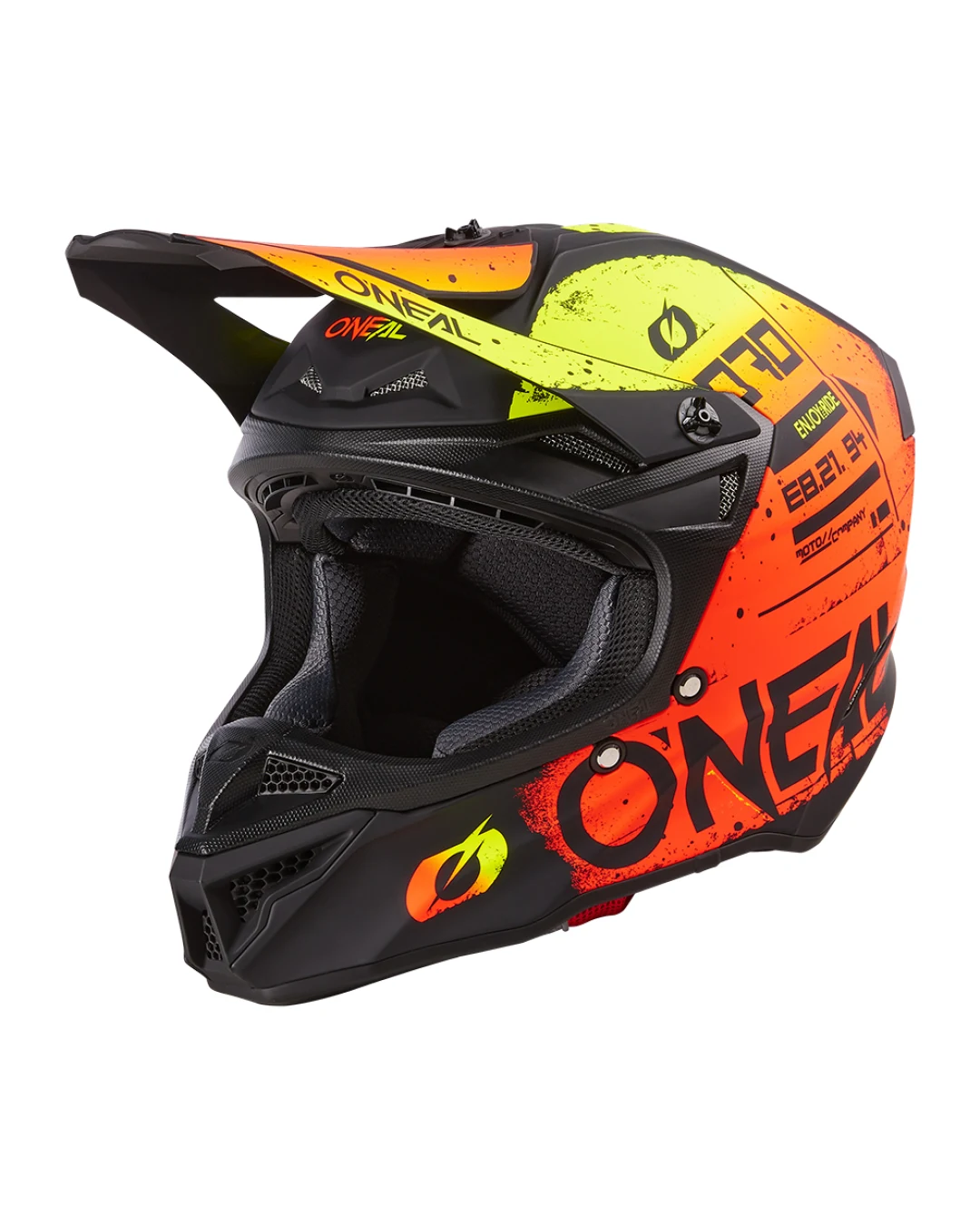 Мотокрос каска O'NEAL 5SERIES SCARZ BLACK/RED/YELLOW V.24