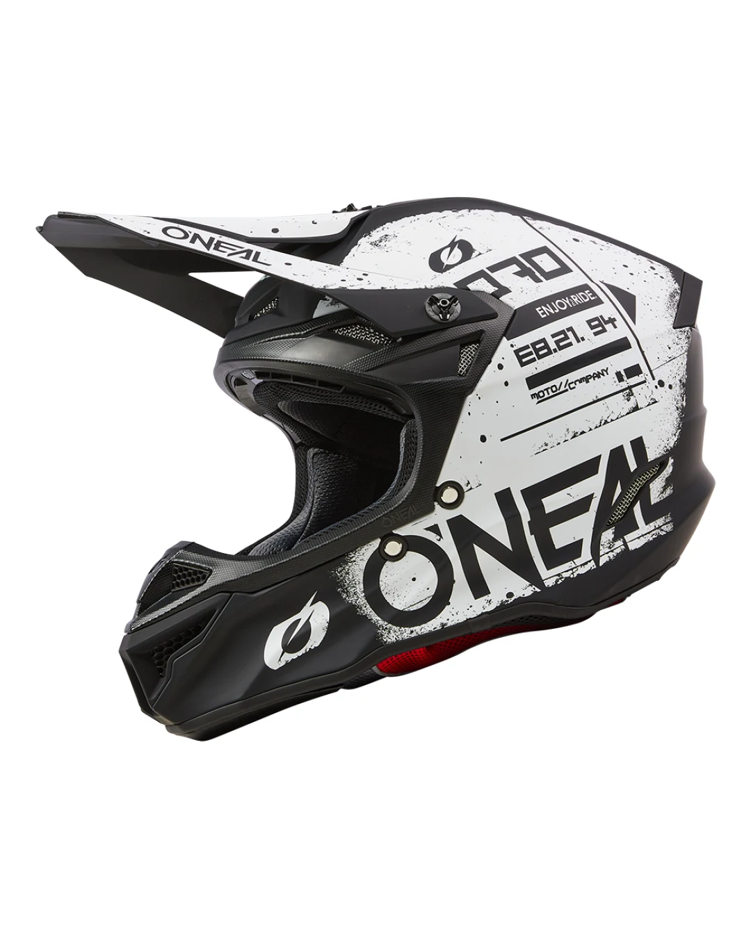 Мотокрос каска O'NEAL 5SERIES SCARZ BLACK/WHITE V.24