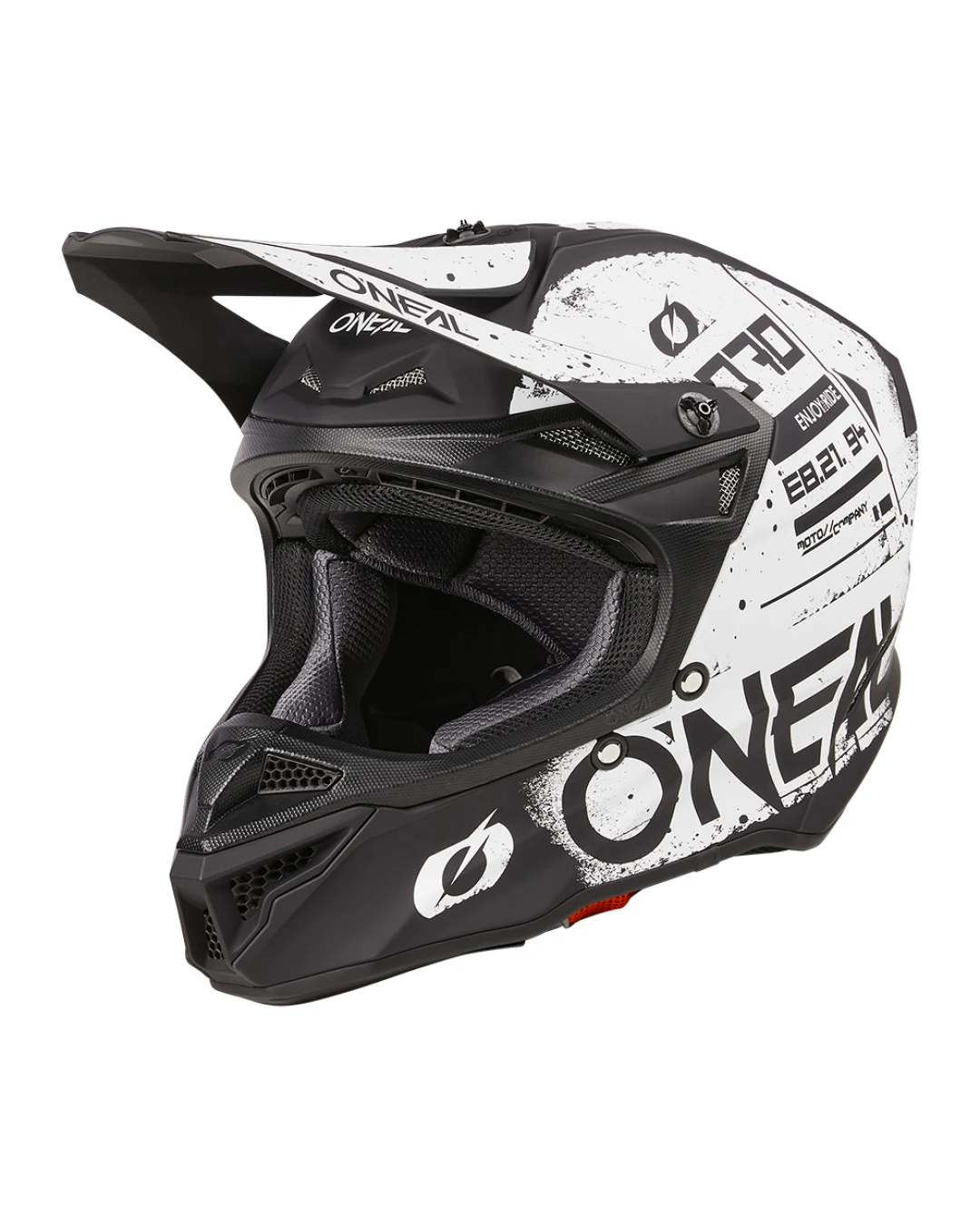 Мотокрос каска O'NEAL 5SERIES SCARZ BLACK/WHITE V.24
