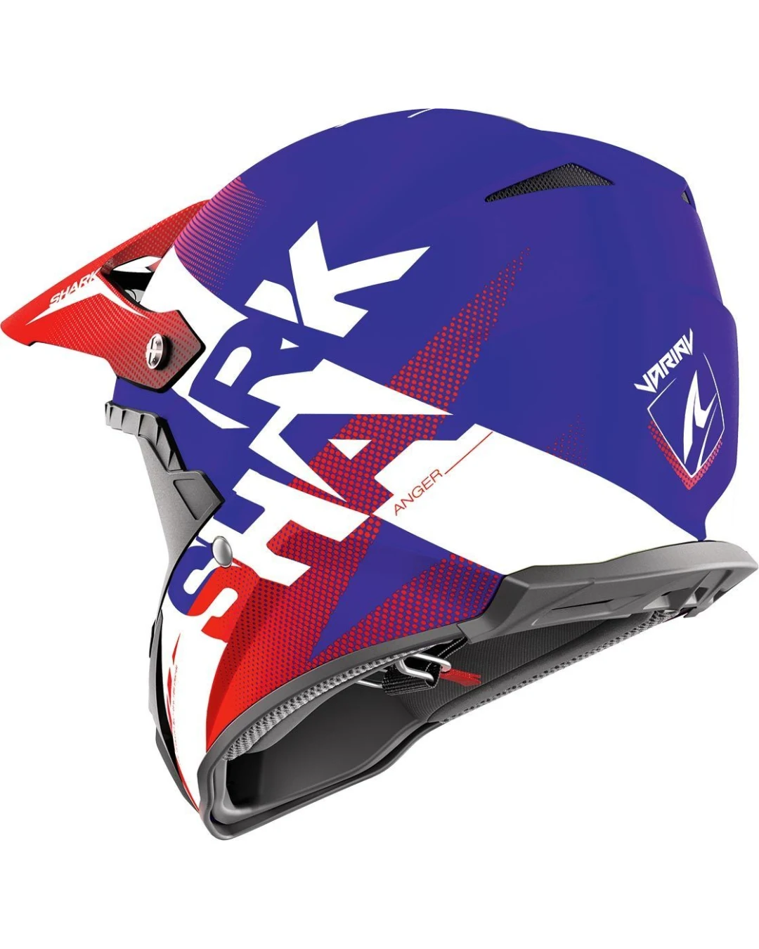 Мотокрос каска Shark Varial Anger Blue/Red/White