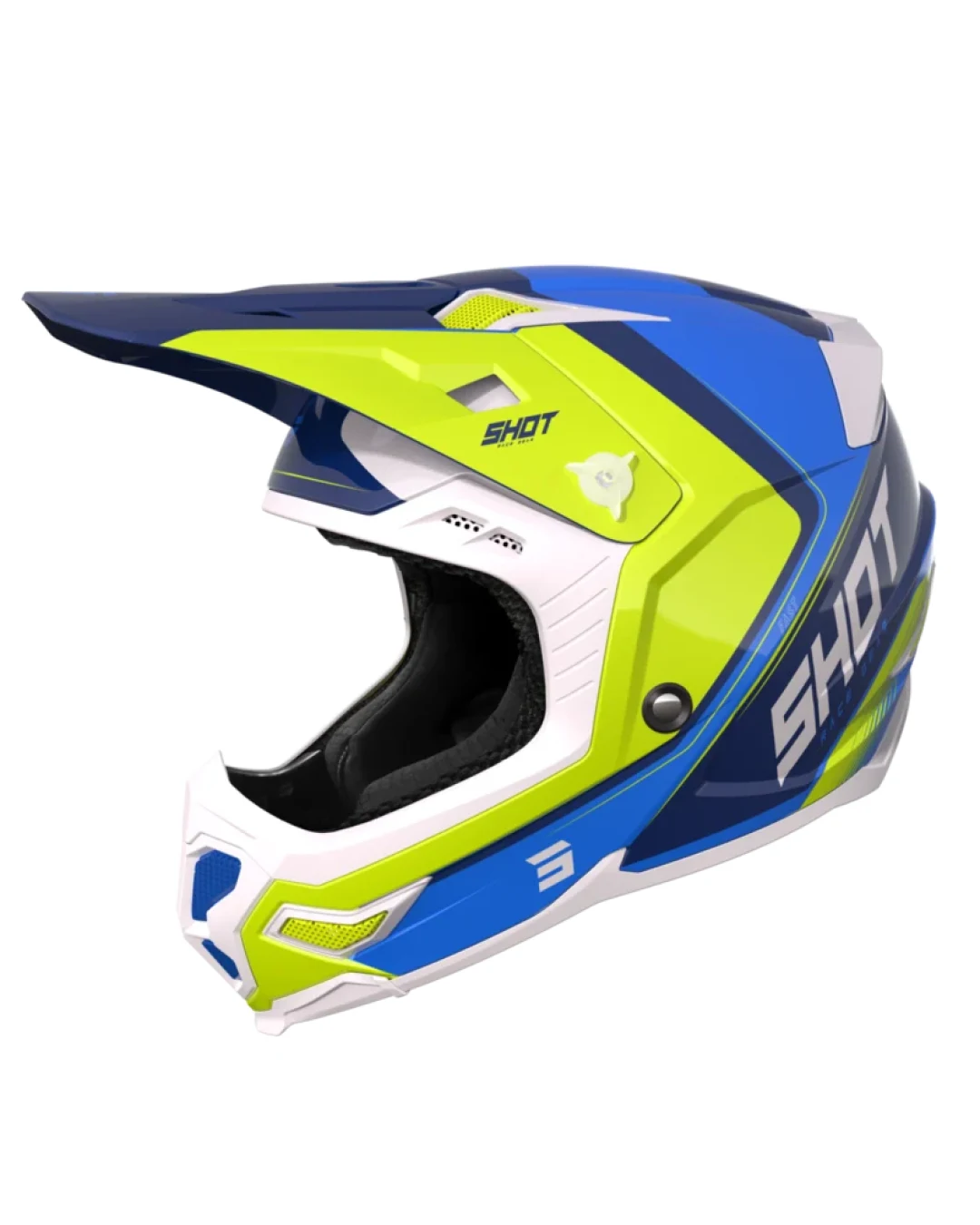 Мотокрос каска SHOT Core Fast Blue Pearly