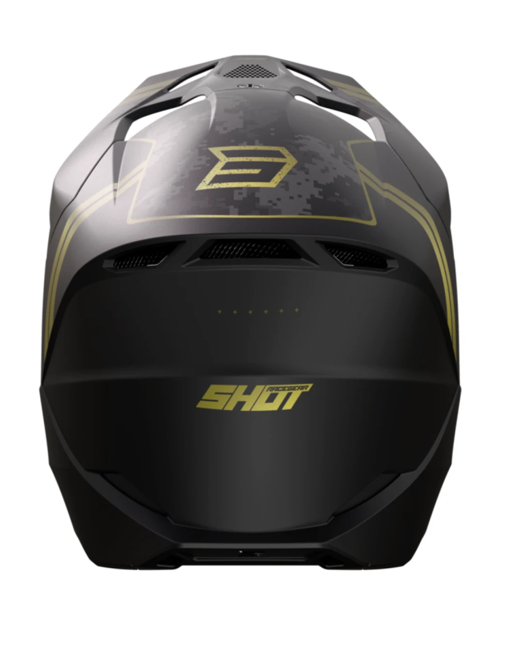 Mотокрос каска Shot Furious Army Gold Matt