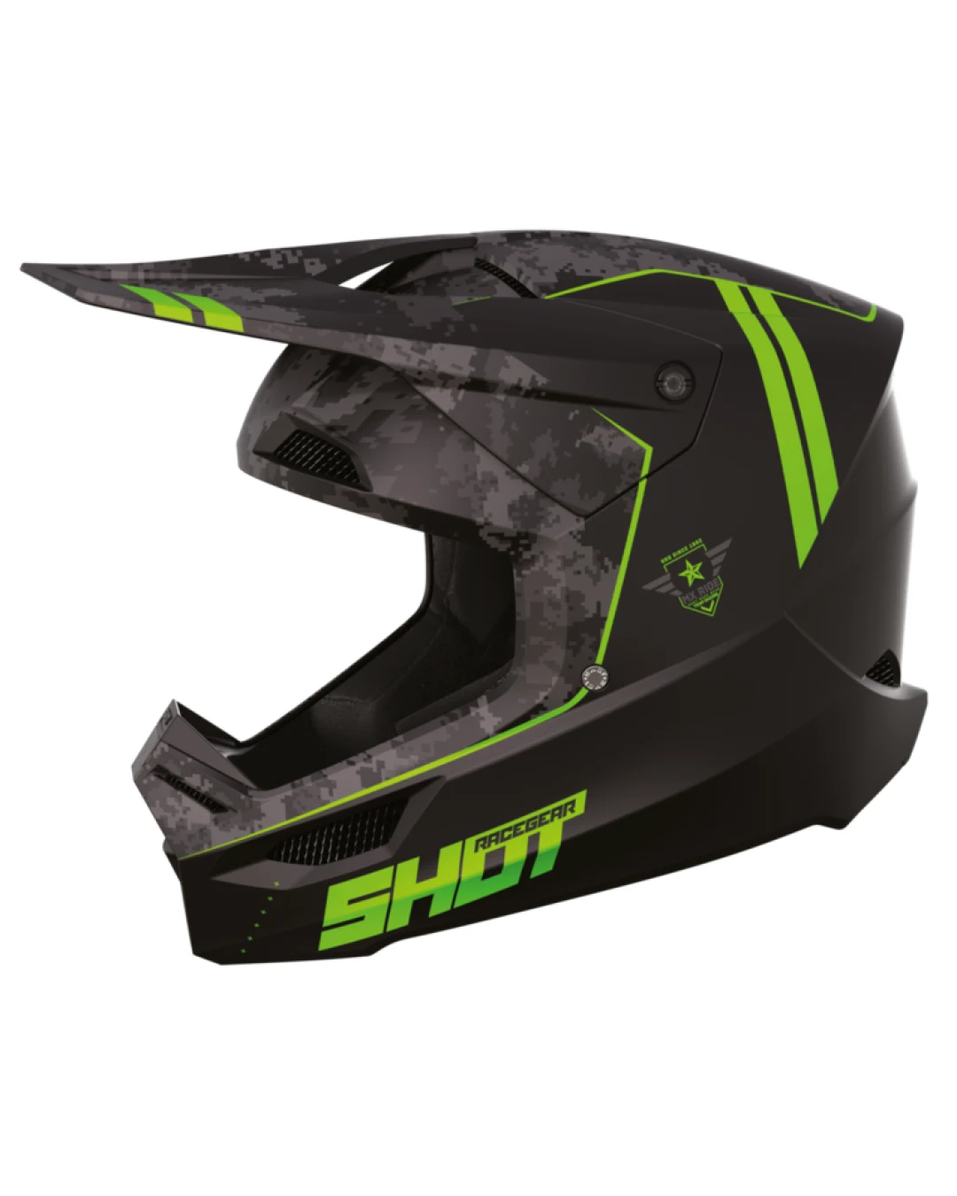 Мотокрос каска SHOT Furious Army Green Matt