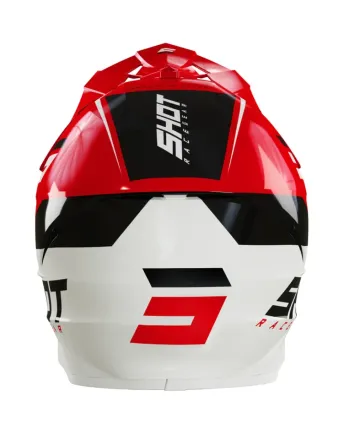 Мотокрос каска SHOT Furious Chase Red White Glossy