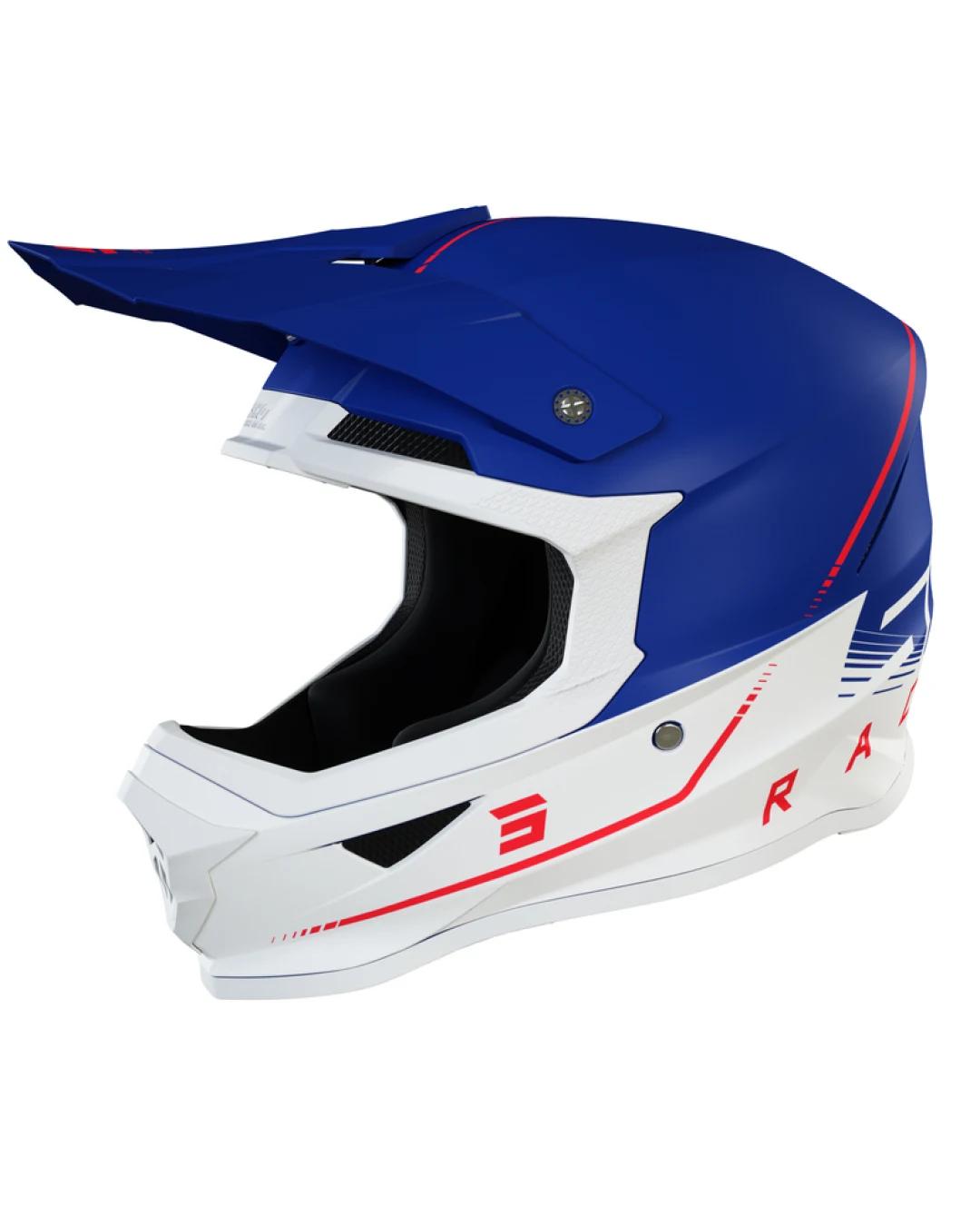 Мотокрос каска SHOT Furious Raw 3.0 Navy Red Matt