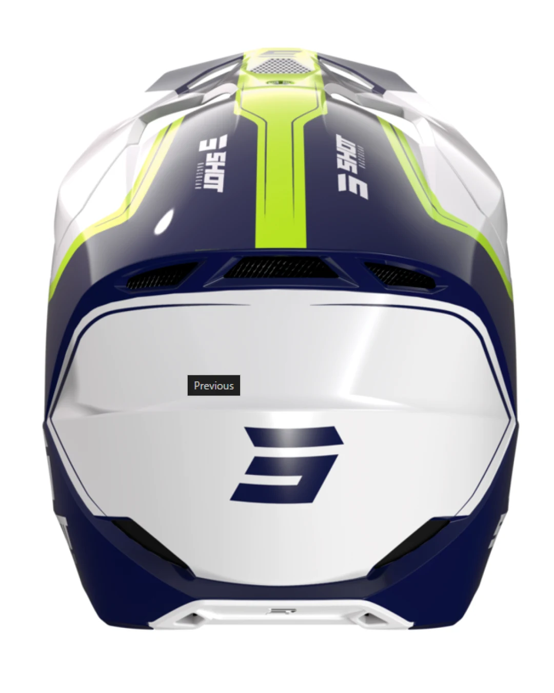 Мотокрос каска SHOT Furious Reflex Blue Glossy