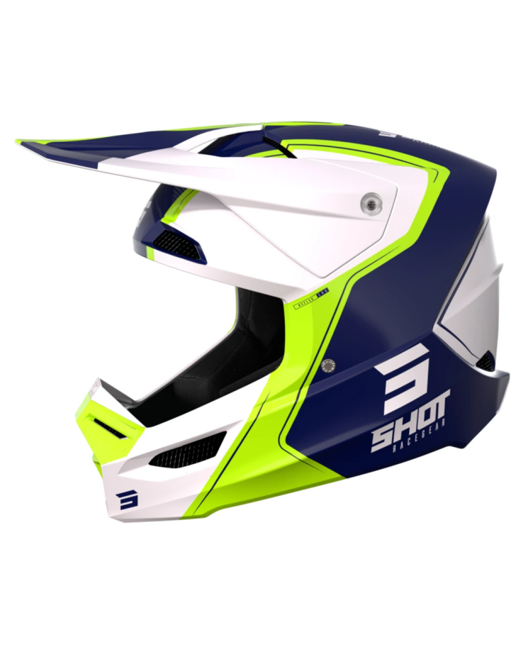 Мотокрос каска SHOT Furious Reflex Blue Glossy