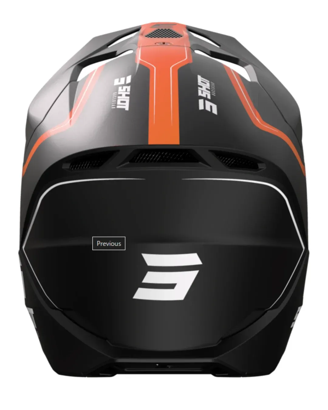 Мотокрос каска SHOT Furious Reflex Orange Matt