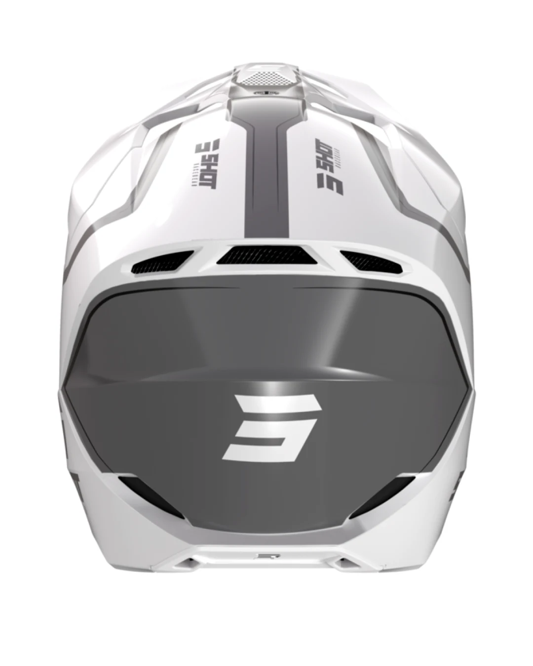 Мотокрос каска SHOT Furious Reflex White Glossy