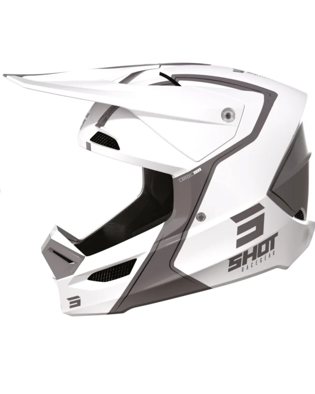 Мотокрос каска SHOT Furious Reflex White Glossy