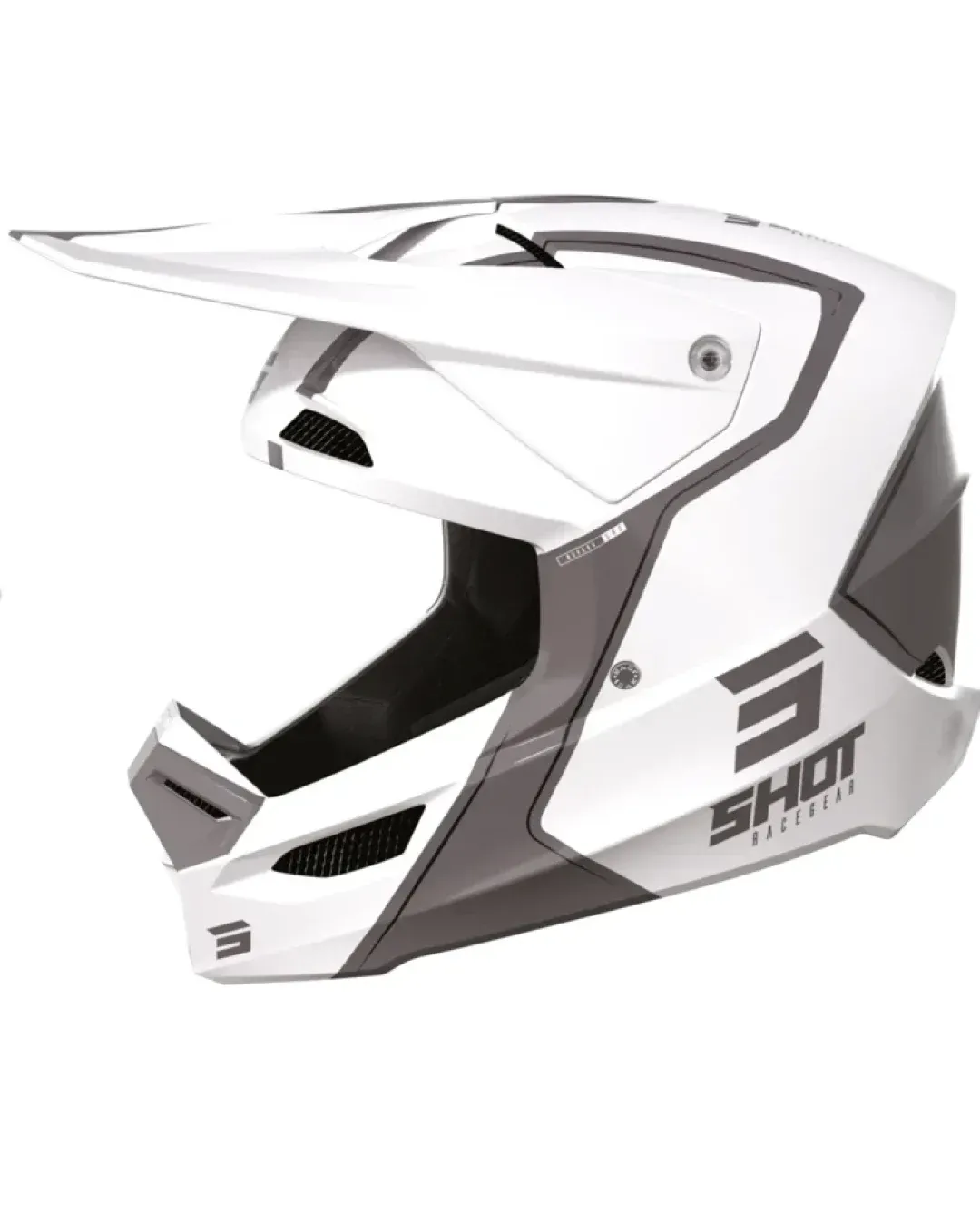 Мотокрос каска SHOT Furious Reflex White Glossy