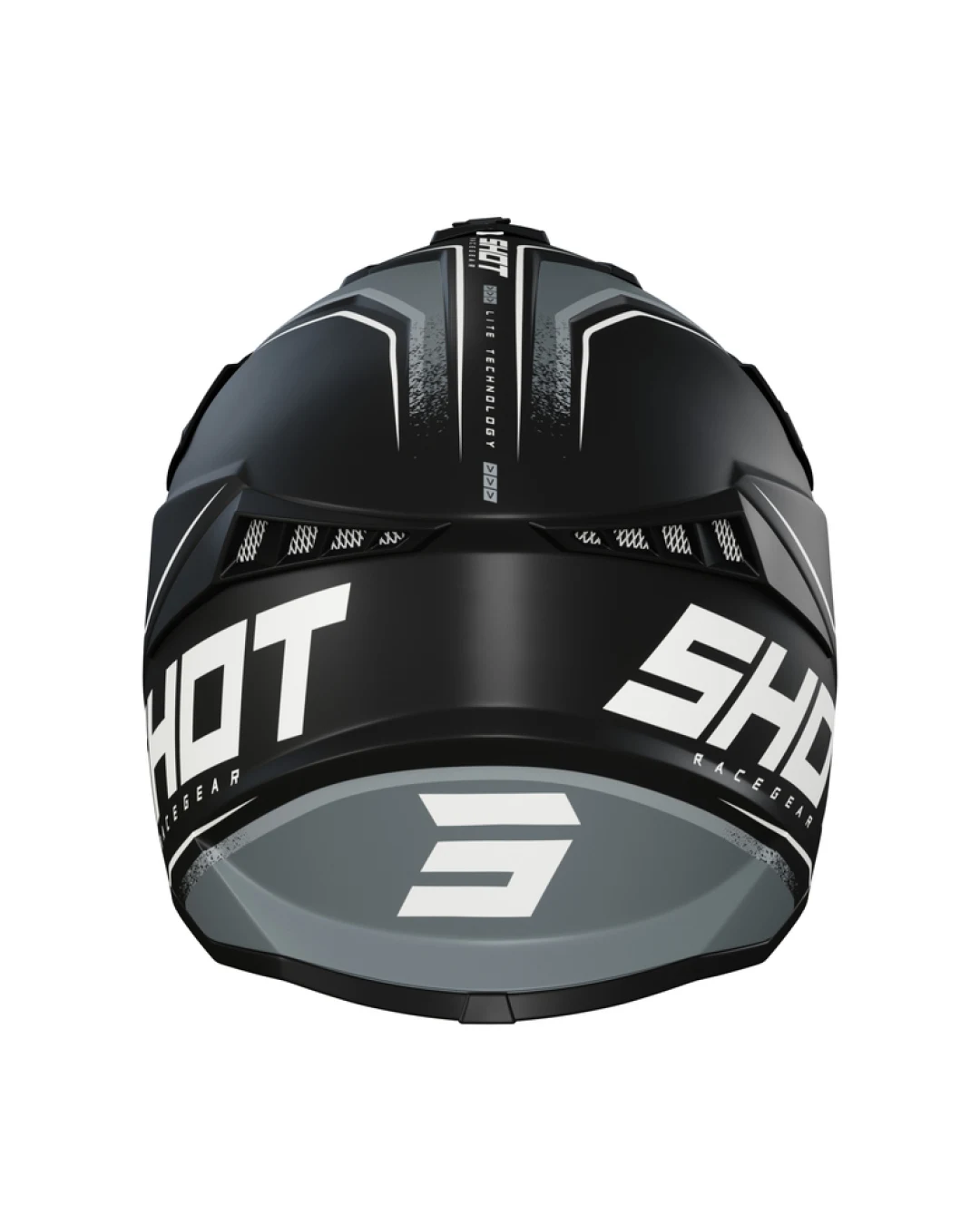 Мотокрос каска SHOT Lite Prism Black White Matt