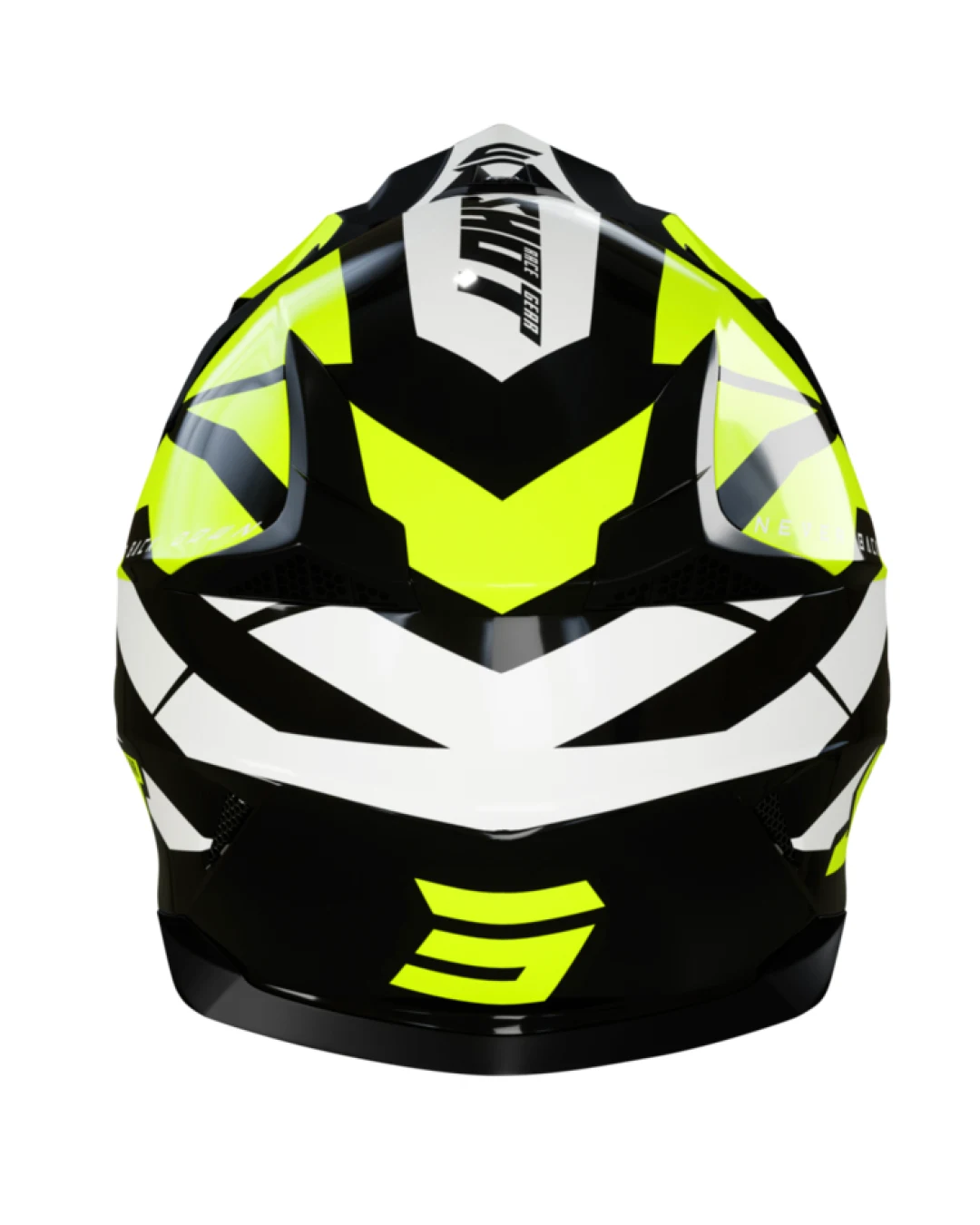 Мотокрос каска SHOT Pulse Revenge Black Neon Yellow White Glossy