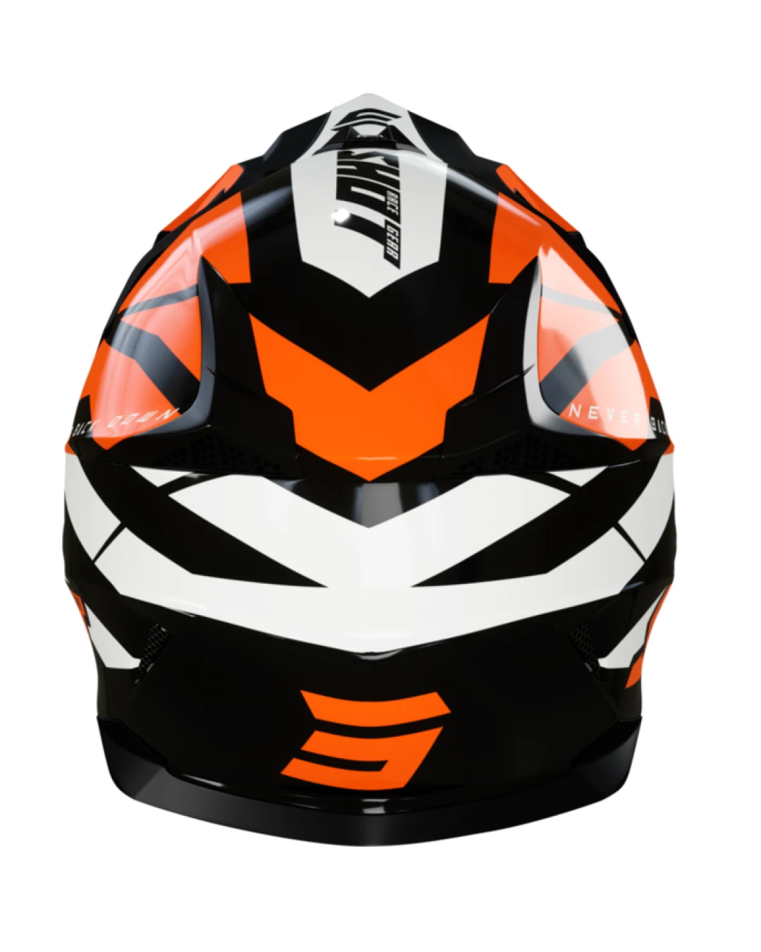 Мотокрос каска SHOT Pulse Revenge Black Orange White Glossy