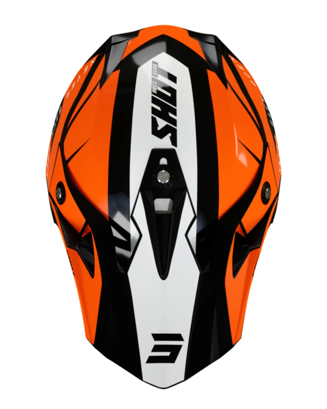 Мотокрос каска SHOT Pulse Revenge Black Orange White Glossy