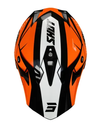 Мотокрос каска SHOT Pulse Revenge Black Orange White Glossy