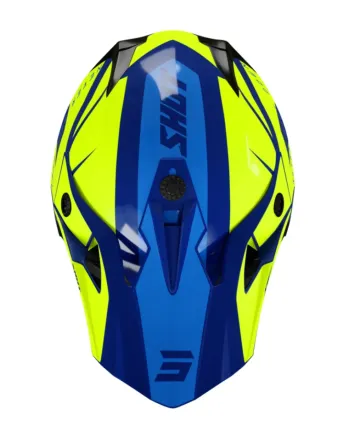 Мотокрос каска SHOT Pulse Revenge Navy Neon Yellow Blue Glossy