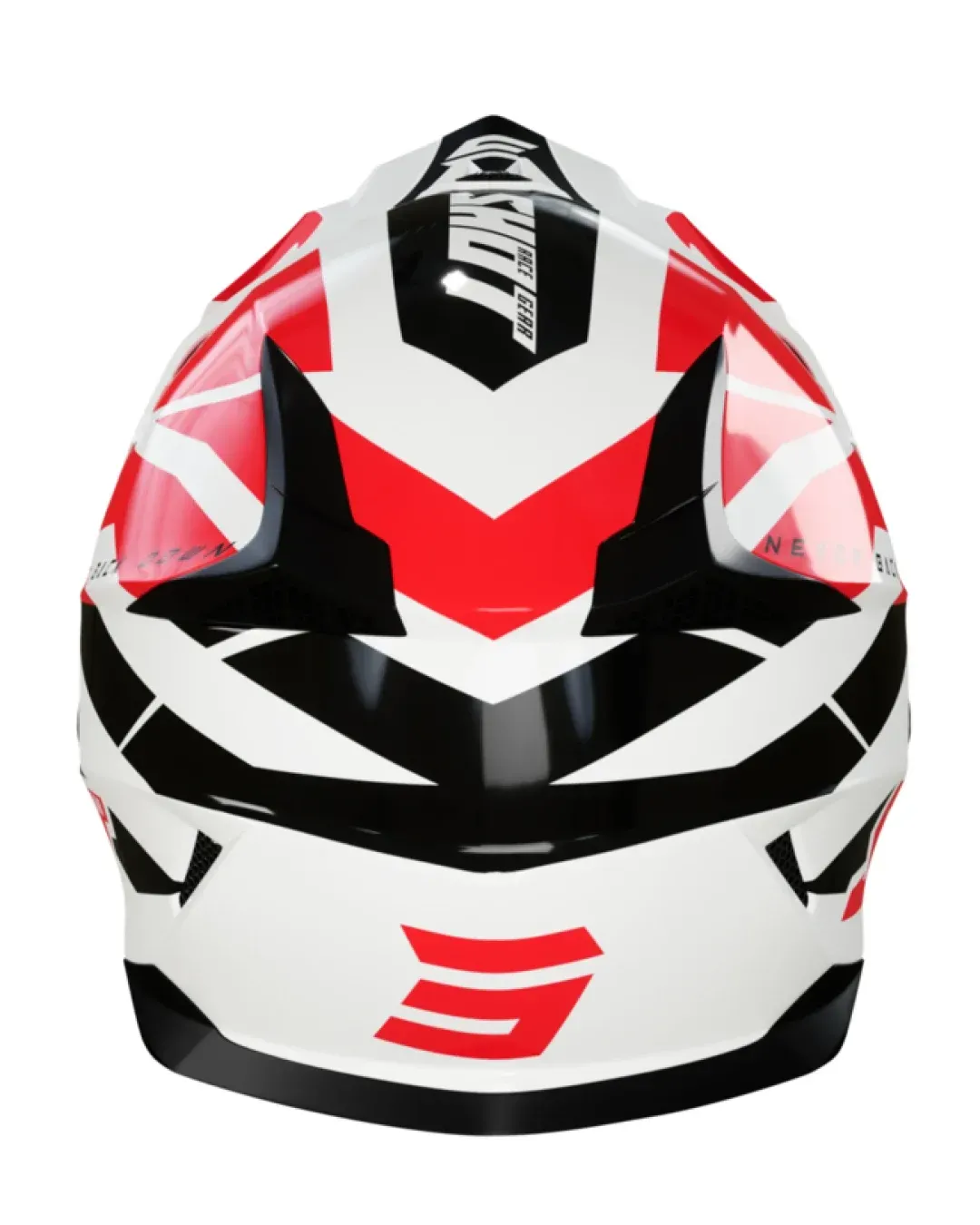 Мотокрос каска SHOT Pulse Revenge White Red Black Glossy