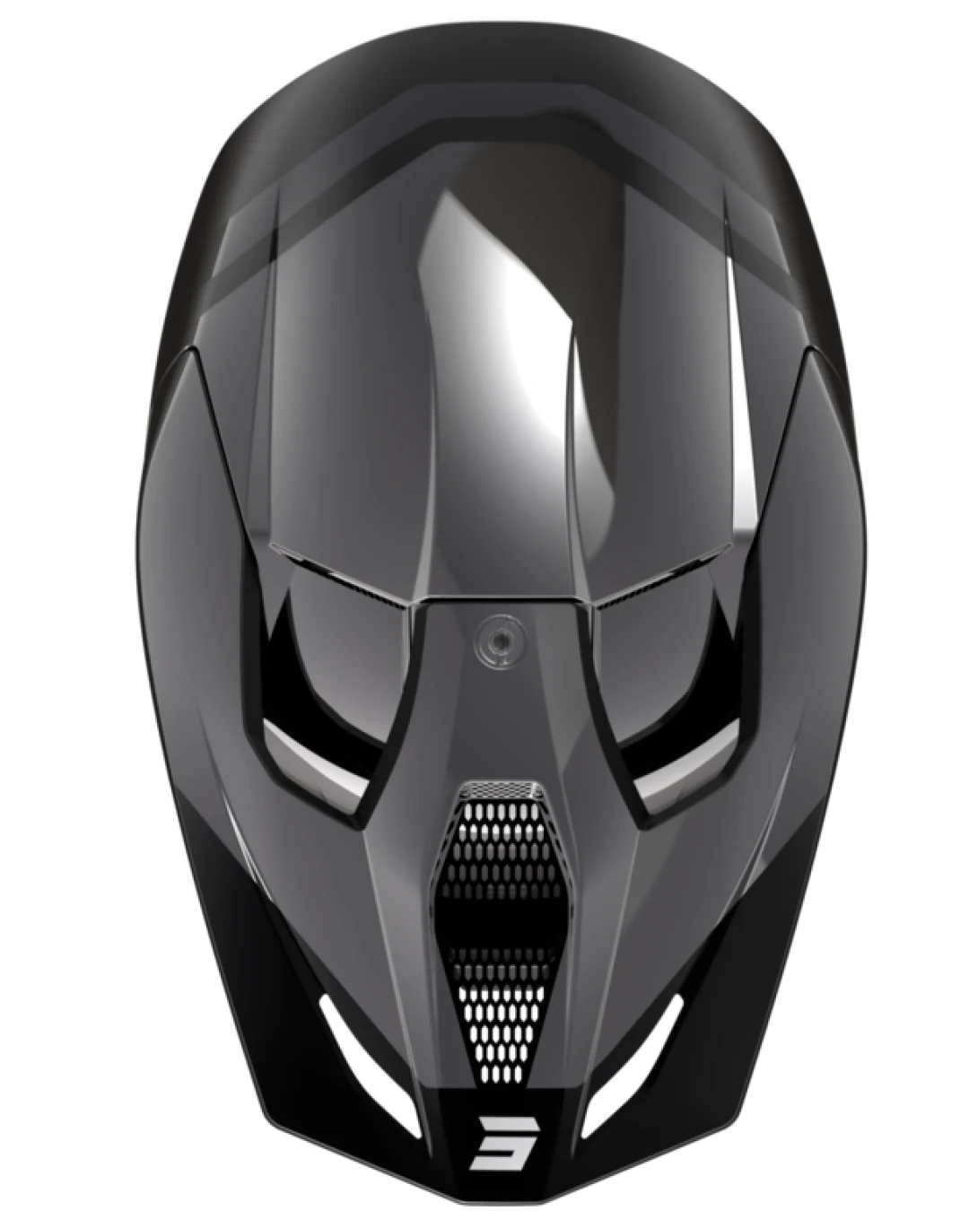 Мотокрос каска Shot Race Sky Grey Chrome