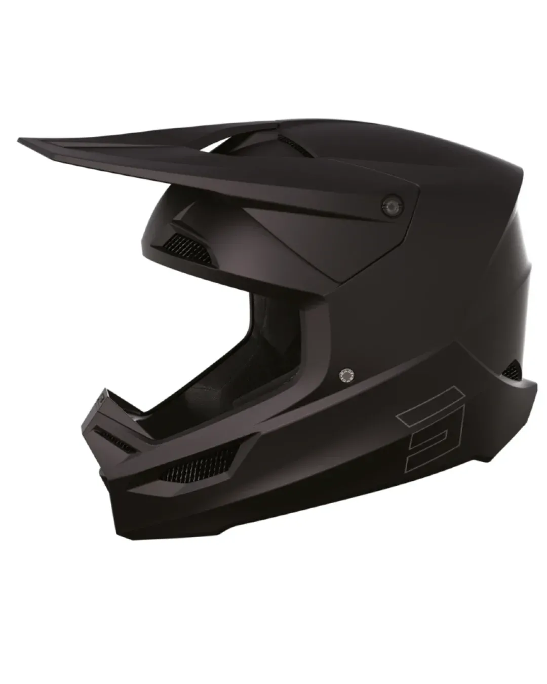 Мотокрос каска Shot Race Solid Black Matt